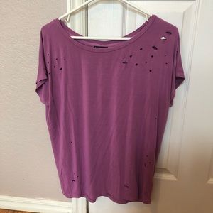 Distressed Purple Top